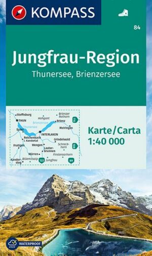 KOMPASS Wanderkarte 84 Jungfrau-Region