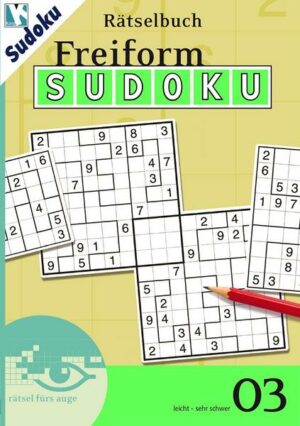 Freiform-Sudoku Rätselbuch 03