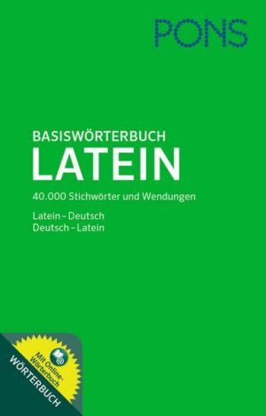 PONS Basiswörterbuch Latein