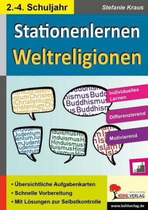 Stationenlernen Weltreligionen / Klasse 2-4