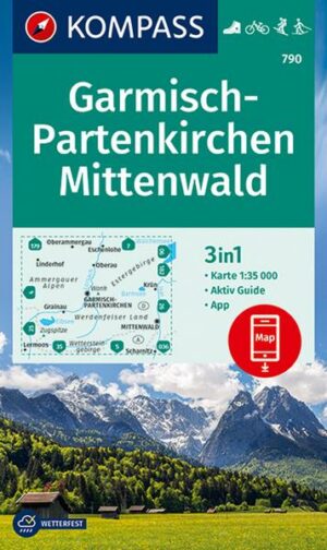 KOMPASS Wanderkarte 790 Garmisch-Partenkirchen