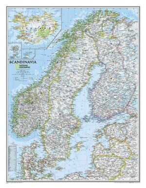 National Geographic: Scandinavia Classic Wall Map (23.5 X 30.25 Inches)