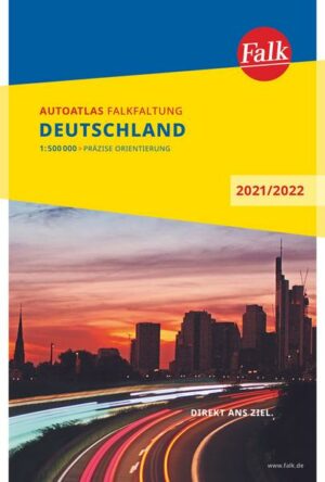 Falk Autoatlas Falkfaltung Deutschland 2021/2022 1:500 000