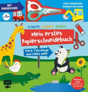 Mein erstes Papierschneidebuch mit Kinderschere – Tiere