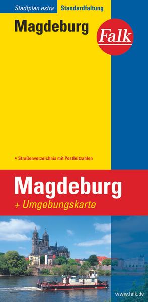 Falk Stadtplan Extra Standardfaltung Magdeburg