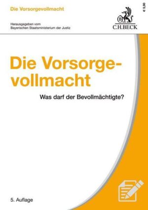 Die Vorsorgevollmacht