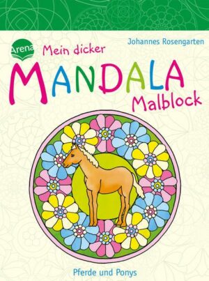 Mein dicker MANDALA Malblock - Pferde und Ponys