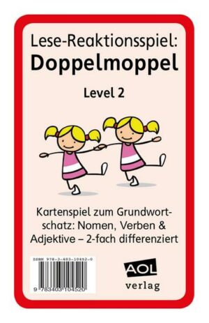 Lese-Reaktionsspiel: Doppelmoppel Level 2