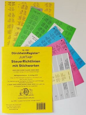 DürckheimRegister® STEUERRICHTLINIEN 2022 MIT STICHWORTEN aus der Gesetzesüberschrift