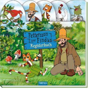 Trötsch Pettersson und Findus Registerbuch mit Klappen