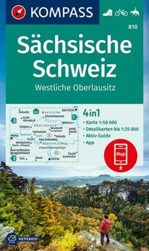 KOMPASS Wanderkarte 810 Sächsische Schweiz