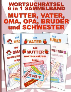 Wortsuchrätsel 6 in 1 Sammelband Mutter