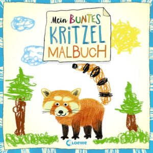 Mein buntes Kritzel-Malbuch (Roter Panda)