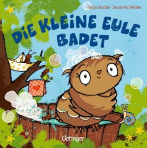 Die kleine Eule badet