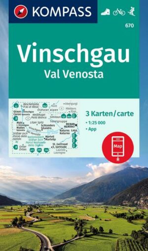 KOMPASS Wanderkarte 670 Vinschgau