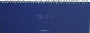 Tisch-Querkalender Papyrus Blau 2023 - Büro-Planer 29