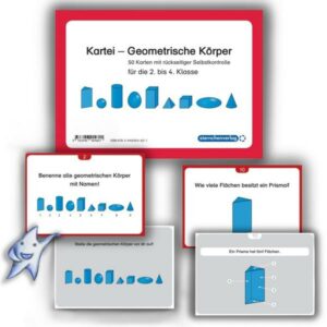 Kartei - Geometrische Körper für die 2. bis 4. Klasse