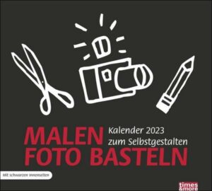 Times&more Bastelkalender schwarz 2023