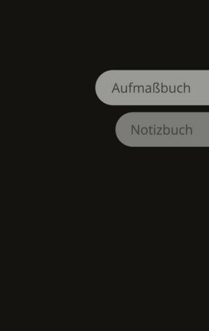 Aufmaßbuch Notizbuch