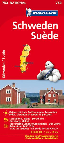 Michelin Nationalkarte Schweden 1 : 1 200 000