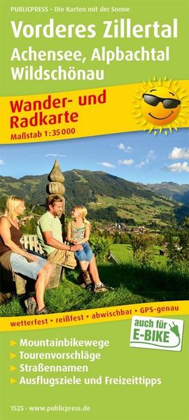 Vorderes Zillertal /Achensee /Alpbachtal /Wildschönau. Wander- und Radkarte 1 : 35 000