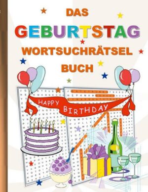 Das Geburtstag Wortsuchrätsel Buch