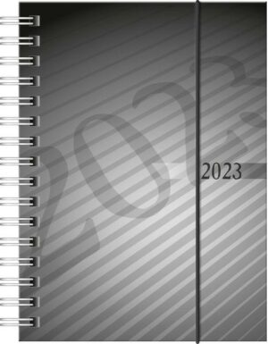 Rido/idé 7013102903  Wochenkalender  Taschenkalender  2023  Modell perfect/Technik I  2 Seiten = 1 Woche  Blattgröße 10 x 14 cm  PP-Einband  anthrazit