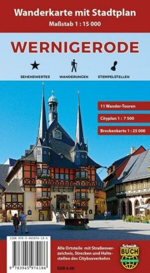 Wernigerode Stadtplan 1 : 10 000