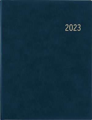 Wochenbuch blau 2023 - Bürokalender 21x26