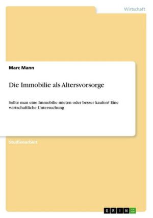 Die Immobilie als Altersvorsorge