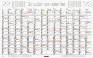 Schuljahreskalender Termin-/Unterrichtsplaner 2022/2023