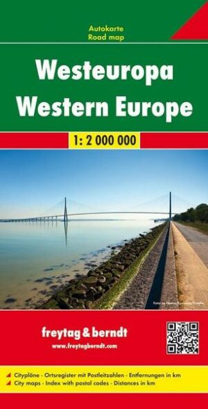 Westeuropa 1 : 2 000 000. Autokarte