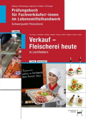 Paketangebot Verkauf - Fleischerei heute und Prüfungsbuch Fachverkäufer/-innen