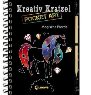 Kreativ-Kratzel Pocket Art: Magische Pferde