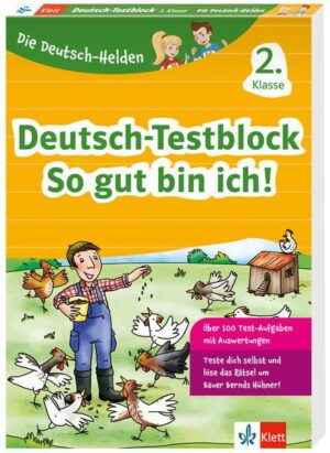 Klett Die Deutsch-Helden: Deutsch-Testblock So gut bin ich! 2. Klasse