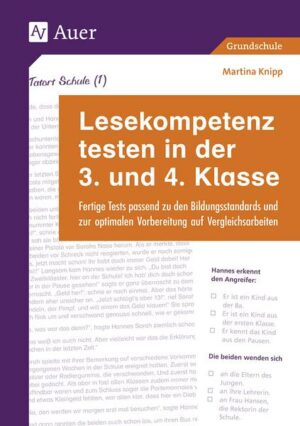 Lesekompetenz testen in der 3. und 4. Klasse