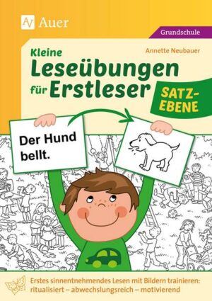 Kleine Leseübungen für Erstleser - Satzebene