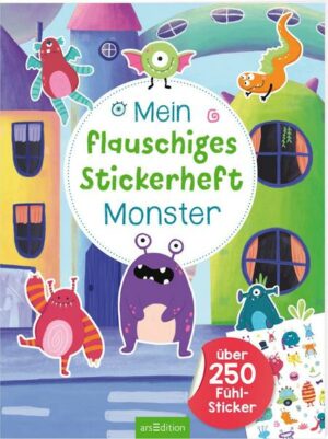 Mein flauschiges Stickerheft Monster