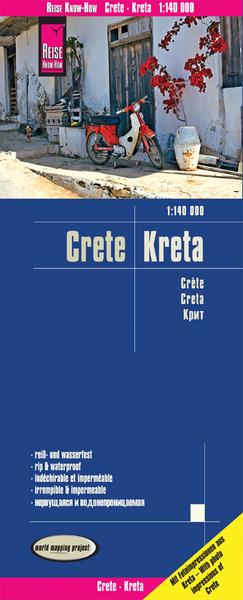 Reise Know-How Landkarte Kreta / Crete (1:140.000)