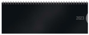 Tischquerkalender Classic Colourlux schwarz 2023