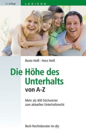 Die Höhe des Unterhalts von A-Z