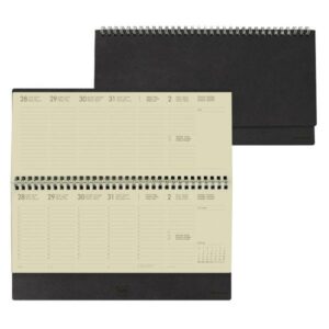 Desk Diary - Planner 12+1 Month 2023 - Black