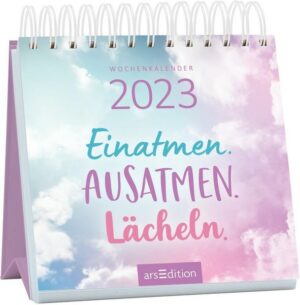 Mini-Wochenkalender Einatmen. Ausatmen. Lächeln. 2023