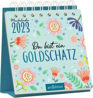 Mini-Monatskalender Du bist ein Goldschatz 2023