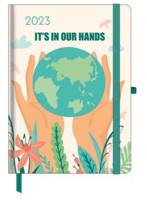 GreenLine Diary Green Vibes 2023 - Buchkalender - Taschenkalender - 16x22