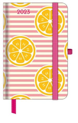 GreenLine Diary Happy Vibes 2023 - Buchkalender - Taschenkalender - 10x15