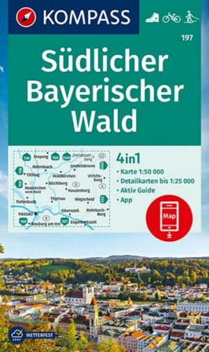 KOMPASS Wanderkarte 197 Südlicher Bayerischer Wald