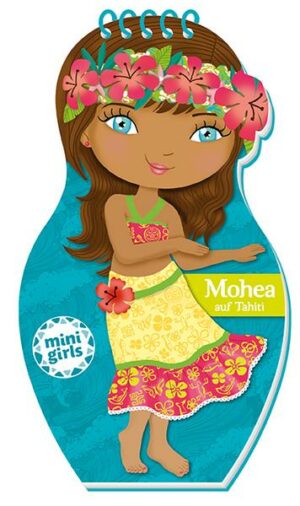 Trötsch Mal und Stickerbuch Mini Girls Mohea in Tahiti