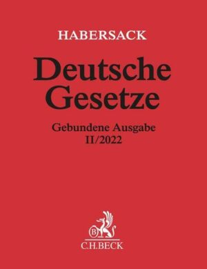 Deutsche Gesetze Gebundene Ausgabe II/2022