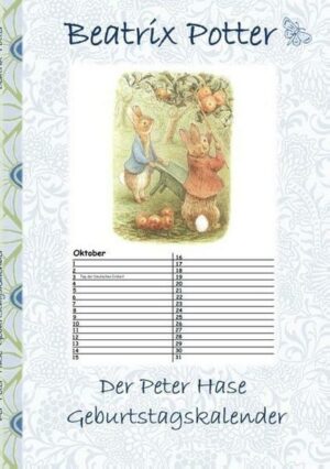 Der Peter Hase Geburtstagskalender